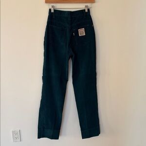 Vintage Levi's Teal Green Corduroy Bootcut bell bottoms Levi’s for Gals
